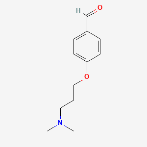 4-(3-(Dimethylamino)propoxy)benzaldehyde chemical structure (CAS 26934-35-0)