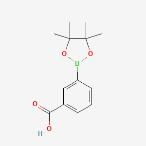 3-(4,4,5,5-Tetramethyl-1,3,2-dioxaborolan-2-yl)benzoic acid chemical structure (CAS 269409-73-6)