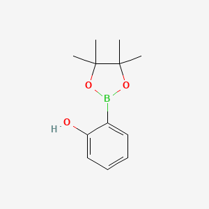 2-(4,4,5,5-Tetramethyl-1,3,2-dioxaborolan-2-yl)phenol chemical structure (CAS 269409-97-4)
