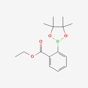 Ethyl 2-(4,4,5,5-tetramethyl-1,3,2-dioxaborolan-2-yl)benzoate chemical structure (CAS 269409-99-6)