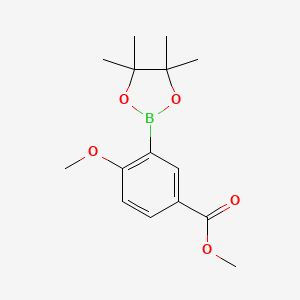 Methyl 4-methoxy-3-(4,4,5,5-tetramethyl-1,3,2-dioxaborolan-2-yl)benzoate chemical structure (CAS 269410-10-8)