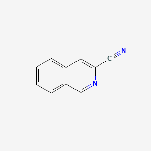 3-Isoquinolinecarbonitrile chemical structure (CAS 26947-41-1)