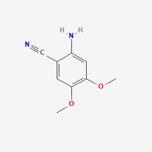 2-Amino-4,5-dimethoxybenzonitrile chemical structure (CAS 26961-27-3)