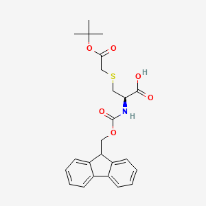 Fmoc-S-tert-butoxycarbonylmethyl-L-cysteine chemical structure (CAS 269730-62-3)