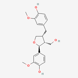 4-((2S,3R,4R)-4-(4-Hydroxy-3-methoxybenzyl)-3-(hydroxymethyl)tetrahydrofuran-2-yl)-2-methoxyphenol chemical structure (CAS 27003-73-2)