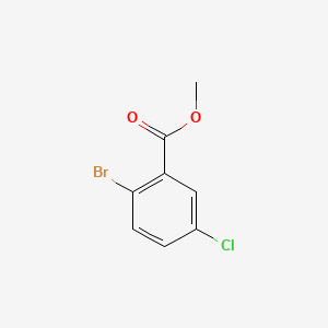 Methyl 2-bromo-5-chlorobenzoate chemical structure (CAS 27007-53-0)