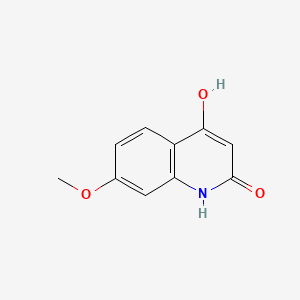 4-Hydroxy-7-methoxyquinolin-2(1H)-one chemical structure (CAS 27037-34-9)