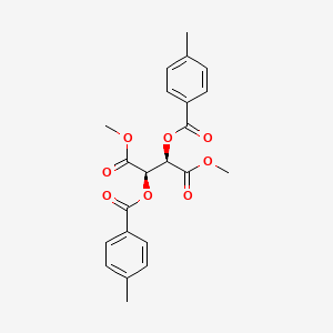(2R,3R)-Dimethyl 2,3-bis((4-methylbenzoyl)oxy)succinate chemical structure (CAS 2703746-29-4)