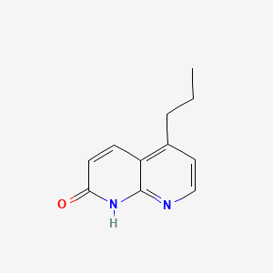 5-Propyl-1,8-naphthyridin-2(1H)-one chemical structure (CAS 2703752-20-7)