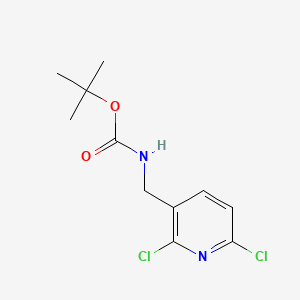 tert-Butyl ((2,6-dichloropyridin-3-yl)methyl)carbamate chemical structure (CAS 2703752-40-1)