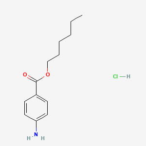 Hexyl 4-aminobenzoate hydrochloride chemical structure (CAS 2703752-44-5)