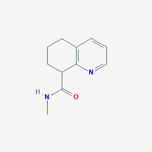 N-Methyl-5,6,7,8-tetrahydroquinoline-8-carboxamide chemical structure (CAS 2703752-93-4)