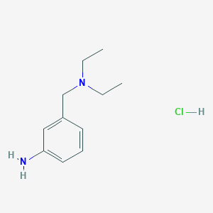 3-((Diethylamino)methyl)aniline hydrochloride chemical structure (CAS 2703756-44-7)
