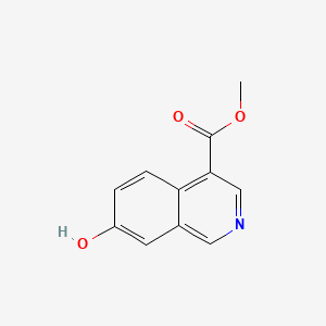 Methyl 7-hydroxyisoquinoline-4-carboxylate chemical structure (CAS 2703756-47-0)