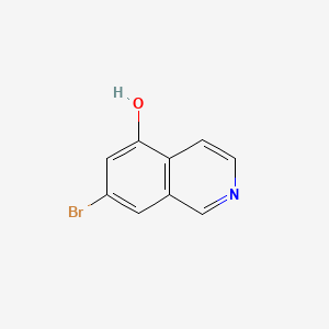 7-Bromoisoquinolin-5-ol chemical structure (CAS 2703756-68-5)