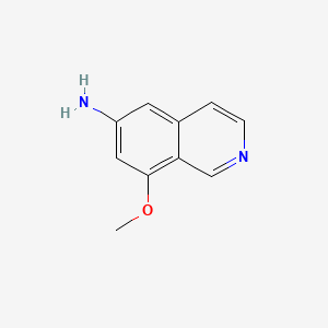 8-Methoxyisoquinolin-6-amine chemical structure (CAS 2703756-88-9)