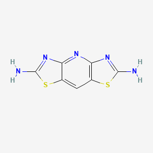 Dithiazolo[4,5-b:5',4'-e]pyridine-2,6-diamine chemical structure (CAS 27052-52-4)