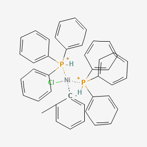 Bis(triphenylphosphino)(2-methylphenyl)chloronickel(II) chemical structure (CAS 27057-09-6)