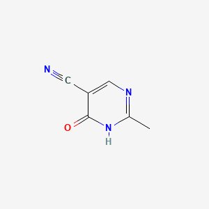 4-Hydroxy-2-methylpyrimidine-5-carbonitrile chemical structure (CAS 27058-54-4)