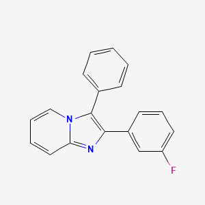 2-(3-Fluorophenyl)-3-phenylimidazo[1,2-a]pyridine chemical structure (CAS 2706535-56-8)