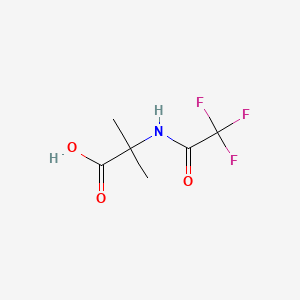 2-Methyl-2-(trifluoroacetamido)propanoic acid chemical structure (CAS 2707-93-9)