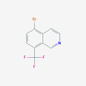 5-Bromo-8-(trifluoromethyl)isoquinoline chemical structure (CAS 2708278-53-7)