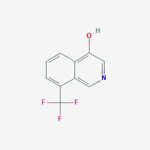 8-(Trifluoromethyl)isoquinolin-4-ol chemical structure (CAS 2708278-55-9)