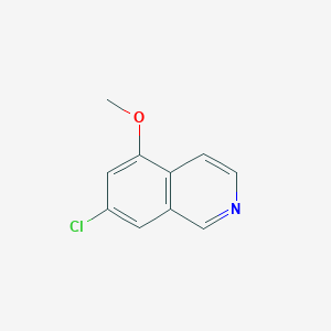 7-Chloro-5-methoxyisoquinoline chemical structure (CAS 2708280-72-0)