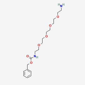 Benzyl (14-amino-3,6,9,12-tetraoxatetradecyl)carbamate chemical structure (CAS 2708281-05-2)