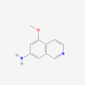 5-Methoxyisoquinolin-7-amine chemical structure (CAS 2708281-76-7)