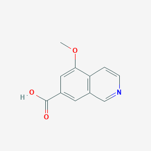 5-Methoxyisoquinoline-7-carboxylic acid chemical structure (CAS 2708282-27-1)