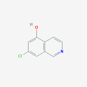 7-Chloroisoquinolin-5-ol chemical structure (CAS 2708286-51-3)