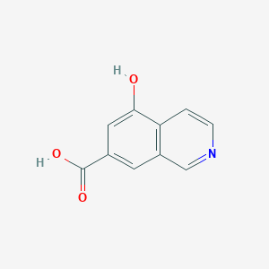 5-Hydroxyisoquinoline-7-carboxylic acid chemical structure (CAS 2708286-57-9)