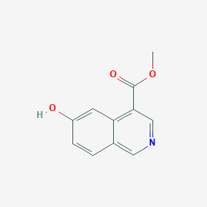 Methyl 6-hydroxyisoquinoline-4-carboxylate chemical structure (CAS 2708286-63-7)