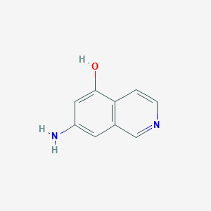 7-Aminoisoquinolin-5-ol chemical structure (CAS 2708287-09-4)