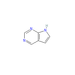 7H-Pyrrolo[2,3-d]pyrimidine chemical structure (CAS 271-70-5)