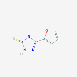 5-(Furan-2-yl)-4-methyl-4H-1,2,4-triazole-3-thiol chemical structure (CAS 27106-14-5)