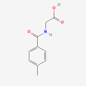 2-(4-Methylbenzamido)acetic acid chemical structure (CAS 27115-50-0)