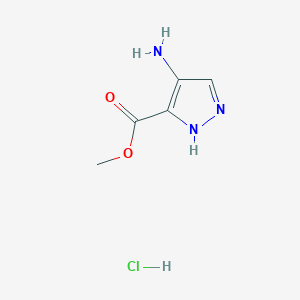 Methyl 4-amino-1H-pyrazole-5-carboxylate hydrochloride chemical structure (CAS 27116-93-4)