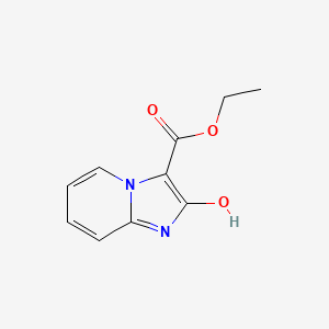 Ethyl 2-hydroxyimidazo[1,2-a]pyridine-3-carboxylate chemical structure (CAS 27124-44-3)