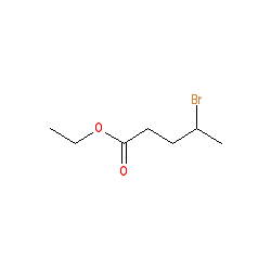 Ethyl 4-bromopentanoate chemical structure (CAS 27126-42-7)
