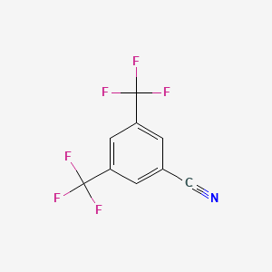 3,5-Bis(trifluoromethyl)benzonitrile chemical structure (CAS 27126-93-8)