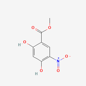 Methyl 2,4-dihydroxy-5-nitrobenzoate chemical structure (CAS 271261-71-3)