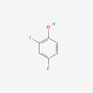 4-Fluoro-2-iodophenol chemical structure (CAS 2713-29-3)