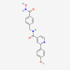 N-(4-(Hydroxycarbamoyl)benzyl)-2-(4-methoxyphenyl)isonicotinamide chemical structure (CAS 2716217-79-5)