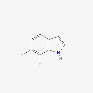 6,7-Difluoro-1H-indole chemical structure (CAS 271780-84-8)