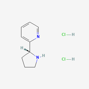 (R)-2-(Pyrrolidin-2-yl)pyridine dihydrochloride chemical structure (CAS 2718120-94-4)