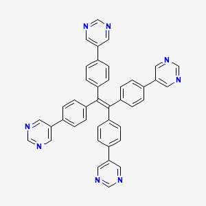 1,1,2,2-Tetrakis(4-(pyrimidin-5-yl)phenyl)ethene chemical structure (CAS 2718219-19-1)