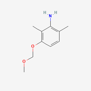 3-(Methoxymethoxy)-2,6-dimethylaniline chemical structure (CAS 2719751-56-9)