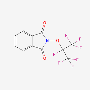 2-((Perfluoropropan-2-yl)oxy)isoindoline-1,3-dione chemical structure (CAS 2719854-89-2)